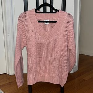 Princess Polly Pink Cable Knit Sweater